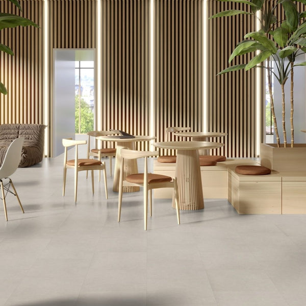 Gerflor Creation 55 Zen Bloom Uni Clear 1482 Vinylboden, Klebevinyl mit blumigem Design, rutschfest und strapazierfähig