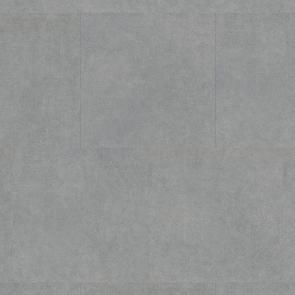 Gerflor Creation 55 Zen Bloom Uni Grey Vinylboden, Klebevinyl mit grauer Oberfläche, langlebiges Design für Wohnräume