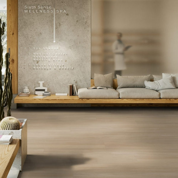 Vinylboden Gerflor Creation 55 Zen Bostonian Oak Kraft 1478 mit Holzmaserung und natürlicher Holzoptik, Klebevinyl für Innenräume