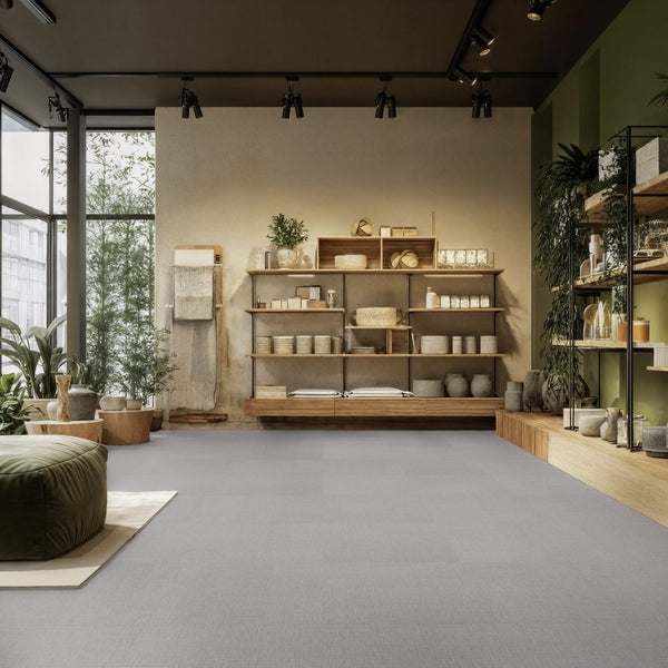 Gerflor Creation 55 Zen Finesse Grey 1489 Vinylboden, Klebevinyl mit grauer, moderner Holzoptik, detailreiche Textur sichtbar