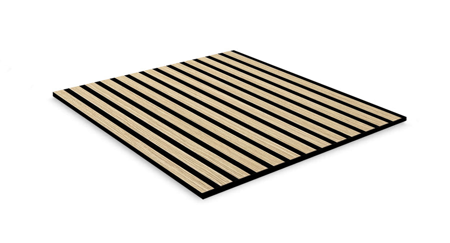 Jangal Wandpaneel Fanal Oak, akustisches Wandpaneel aus furniertem Eichenholz, 52 x 52 cm, moderne Raumdekoration