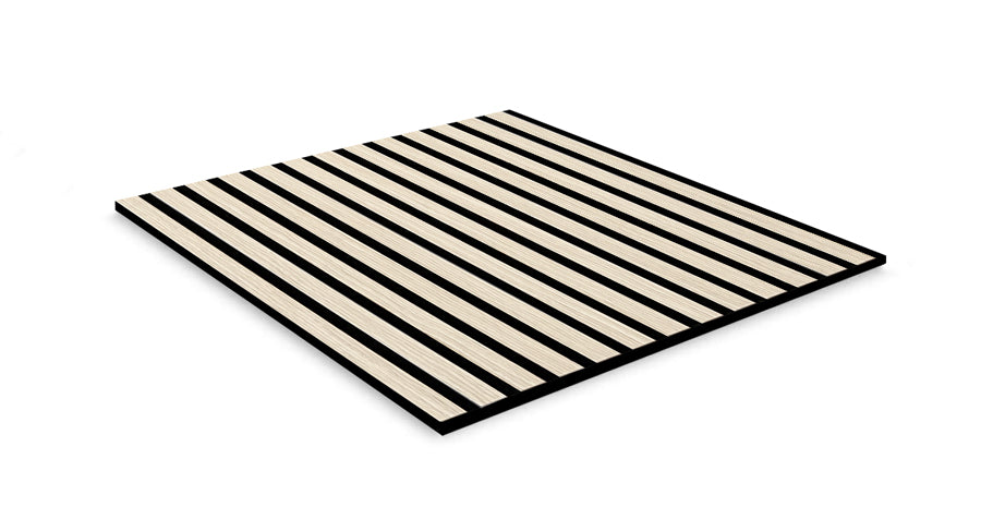 Jangal Wandpaneel Letea Eiche furniert, modulare Akustikpaneel für Wandgestaltung, 52 x 104 cm, natürliche Holzoptik