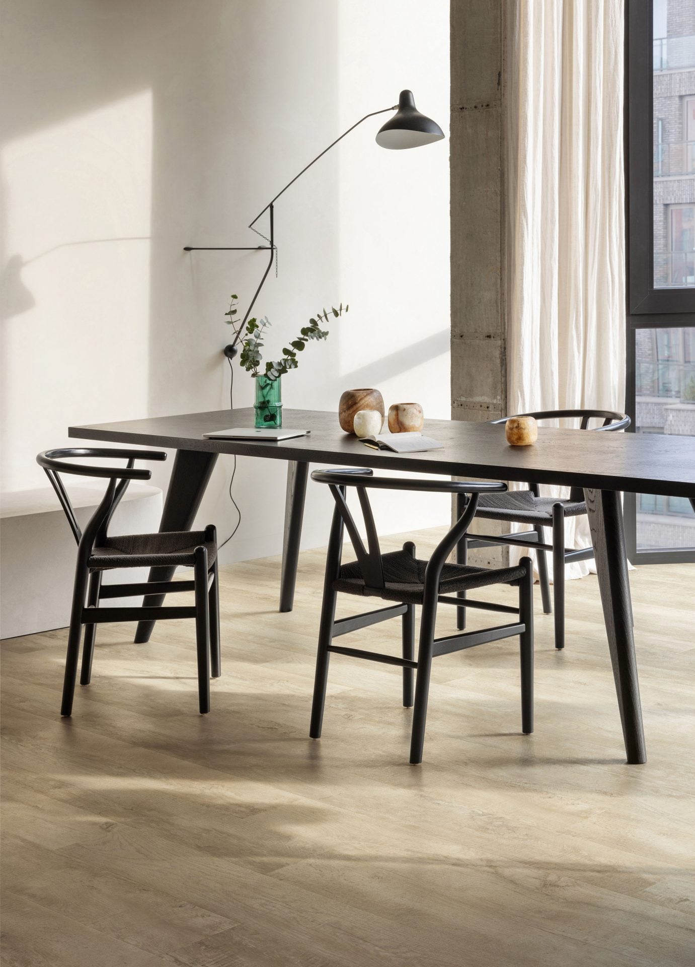 Moduléo LayRed 55 Country Oak Vinylboden mit Trittschalldämmung, Klick-Vinyl, braune Holzoptik, langlebig und pflegeleicht