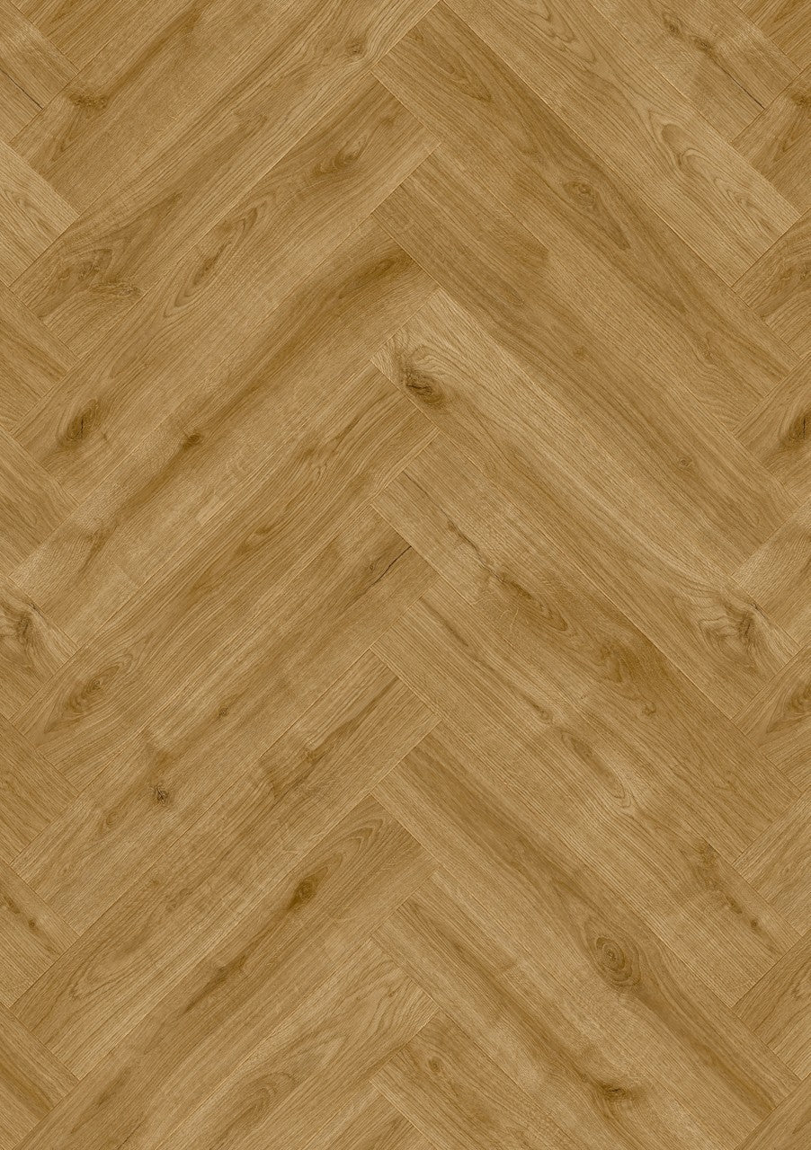Moduleo LayRed 55 Wistman Oak Vinylboden mit Fischgrätmuster, Klick-System und Trittschalldämmung, naturgetreue Holzoptik