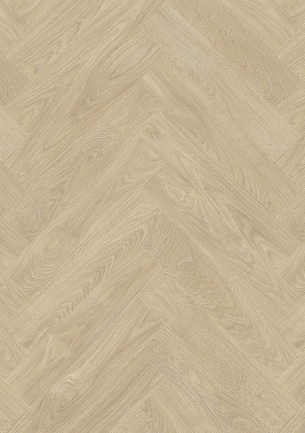 Moduleo LayRed 55 Laurel Oak Vinylboden mit Fischgrätmuster und Trittschalldämmung, Klick-Vinyl, braunes Holzdesign