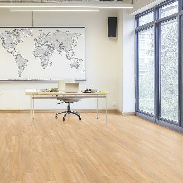 Gerflor Creation 40 Bostonian Oak Honey Vinylboden, Klebevinyl mit Holzoptik, hellbraune Eichenoptik, strapazierfähiges Designbodenbelag
