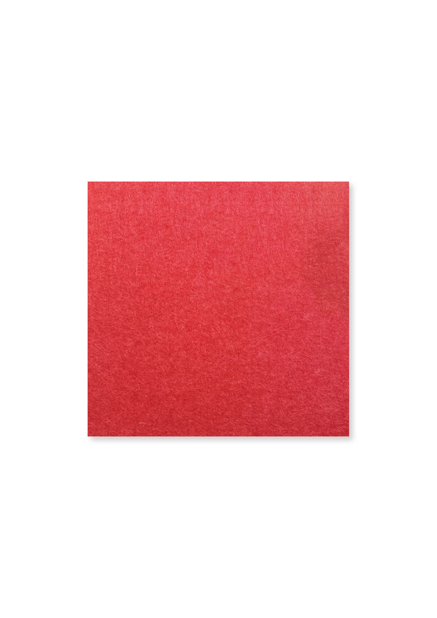 Rotes Jangal PET-Filz-Wandpaneel, modular 52x52 cm, dekoratives Wandpaneel für moderne Innenräume