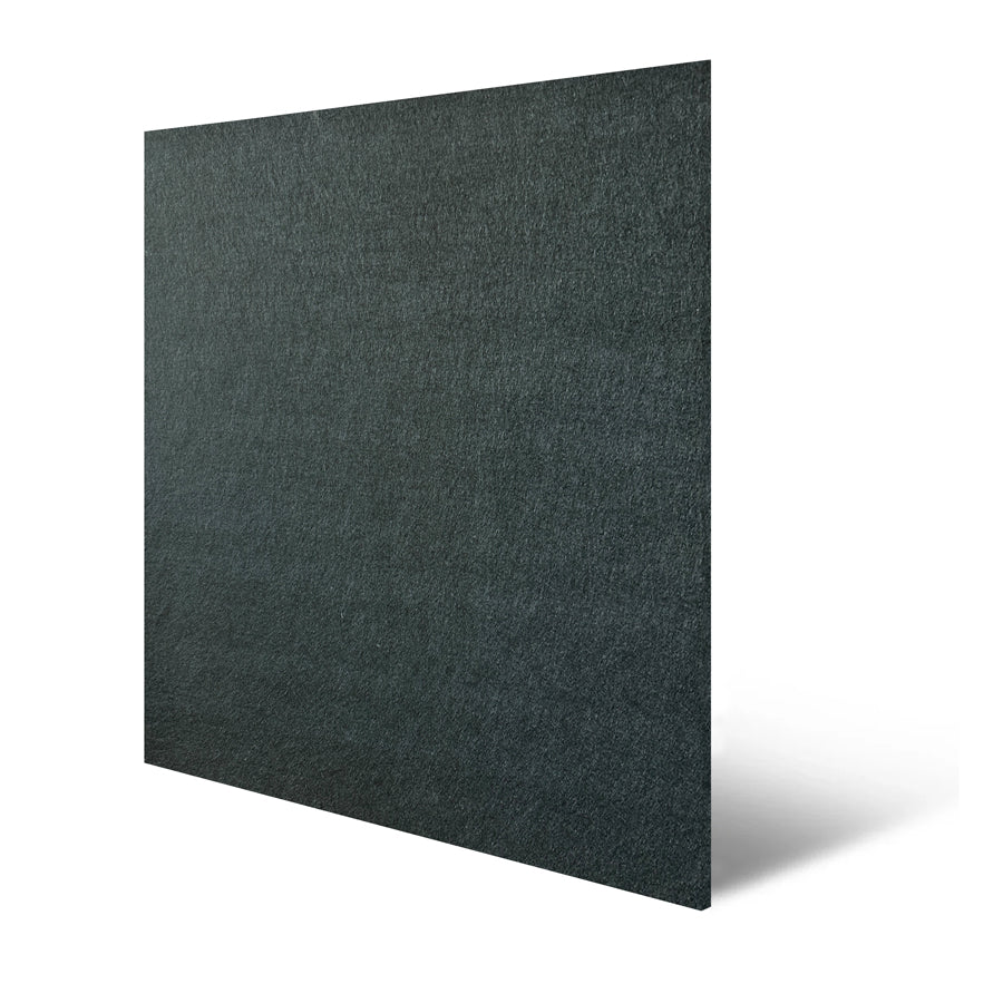 Jangal Wandpaneel aus PET-Filz in Schwarz, modular, 52x52 cm, moderne Wanddekoration für stilvolle Raumgestaltung