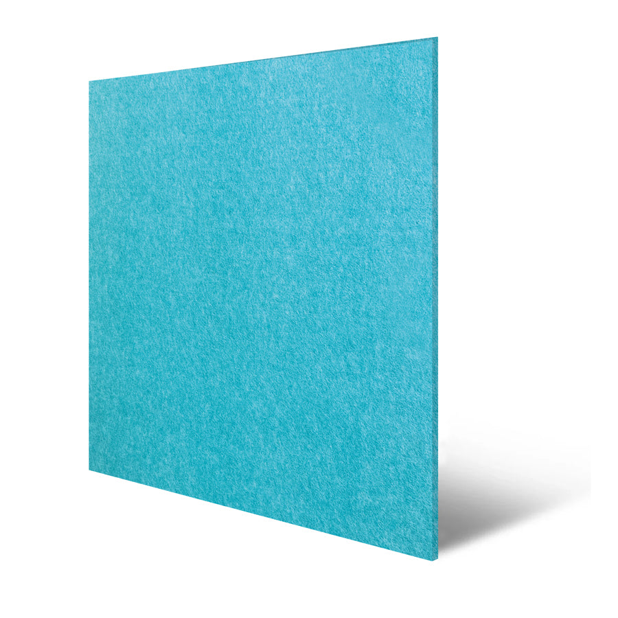 Jangal modularer Wandpaneel aus PET-Filz in Teal Blau, 52x52 cm, dekoratives Wandpaneel für modernes Interieur