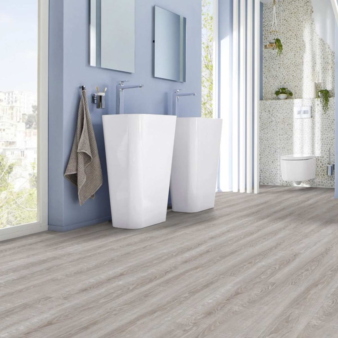Rigid Klick-Vinylboden von Project Floors SPC Core PW 4000, langlebiges Vinyl mit Trittschallisolierung, sichtbare Oberfläche in Holzoptik