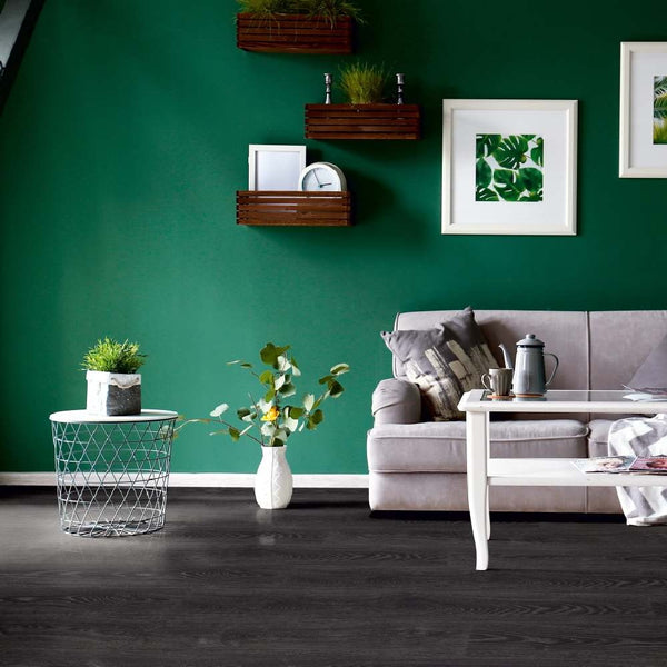 Rauer Project Floors SPC Core PW 4014 Rigid Klick-Vinylboden mit Trittschall, dunkle Holzoptik, langlebiges Vinylbodenbelag