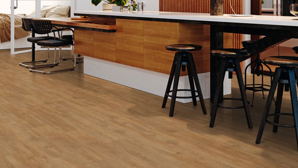 Vinylboden Project Floors floors@home PW 3066 in Holzoptik, mit heller Maserung und strapazierfähiger Oberfläche.