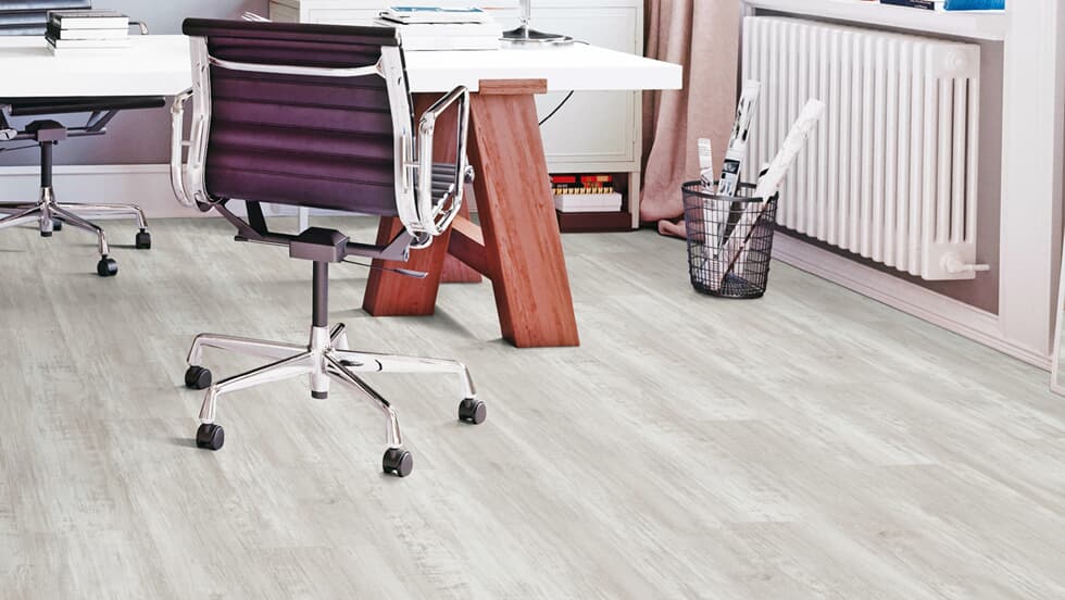 Vinylboden Project Floors floors@home PW 3070 Klebevinyl in hellgrauer Farbe, detailreiche Textur, für Wohnräume und Flure