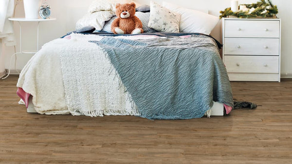 Vinylboden Project Floors floors@home PW 3150, Klebevinyl in Holzoptik, auf einem Raum verlegt, modernes Bodenbelag-Design