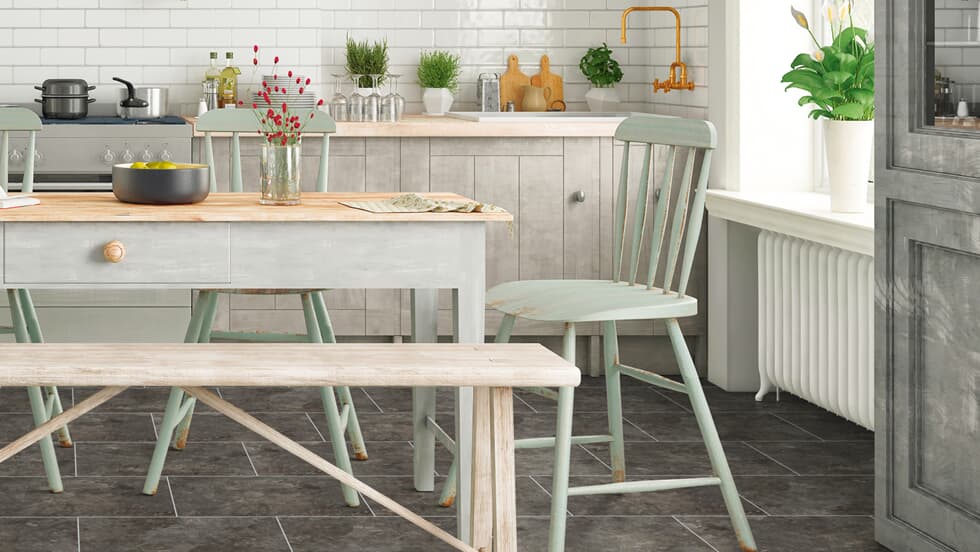 Vinylboden Project Floors floors@home SL 307, Klebevinyl, in einem modernen Raum mit Holzoptik.