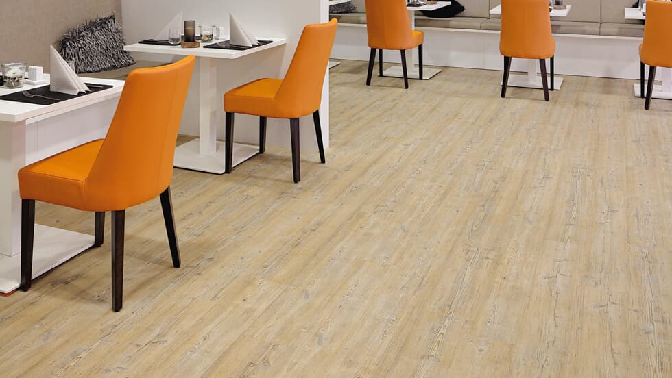 Project Floors Klick-Vinylboden F-SPC PW 3021 mit Trittschall, 0,55 mm, im Raum verlegt, langlebiger Vinylboden in modernem Design