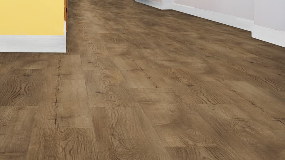 Vinylboden Project Floors floors@work PW 3260, Klebevinyl, in einem modernen Raum mit hellem Design.