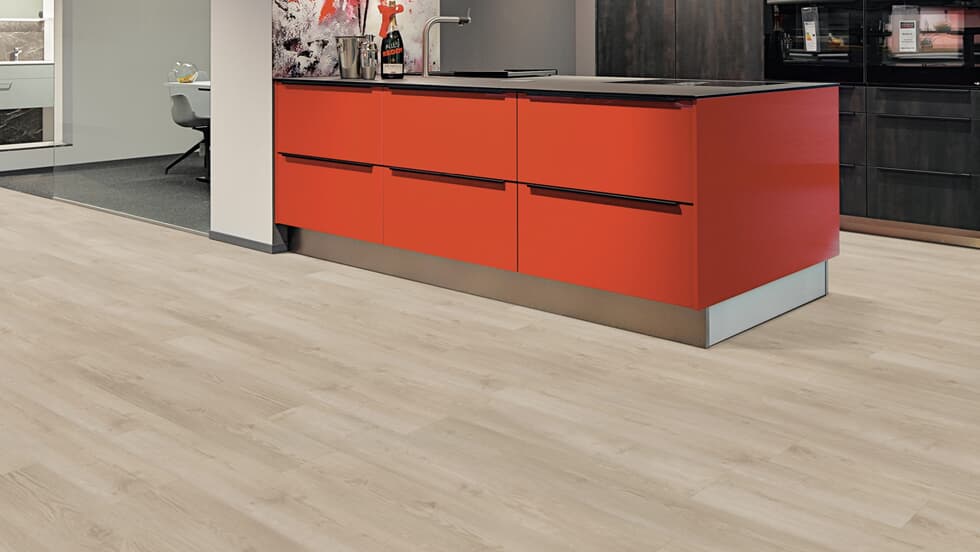 Vinylboden Project Floors floors@work PW 3261, Klebevinyl mit Holzoptik, auf Fußboden verlegt, für langlebige, strapazierfähige Räume