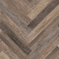 Vinylboden Project Floors floors@work PW 1265 Fischgrät, 457×76 cm, Klebevinyl mit Fischgrätmuster, braun und beige Farbtöne