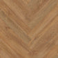 Vinylboden Project Floors floors@work PW 3066 Fischgrät, Klebevinyl, 610×102 cm, braune Holzoptik, verlegt auf Boden.