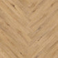 Vinylboden Project Floors floors@work PW 3350 Fischgrät, 610×102 mm, Klebevinyl mit Fischgrätmuster, braune Farbtöne