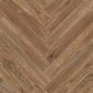 Vinylboden Project Floors floors@work PW 3610 Fischgrät, 457×76 cm, Klebevinyl mit Fischgrätmuster, braun und beige Farbtöne