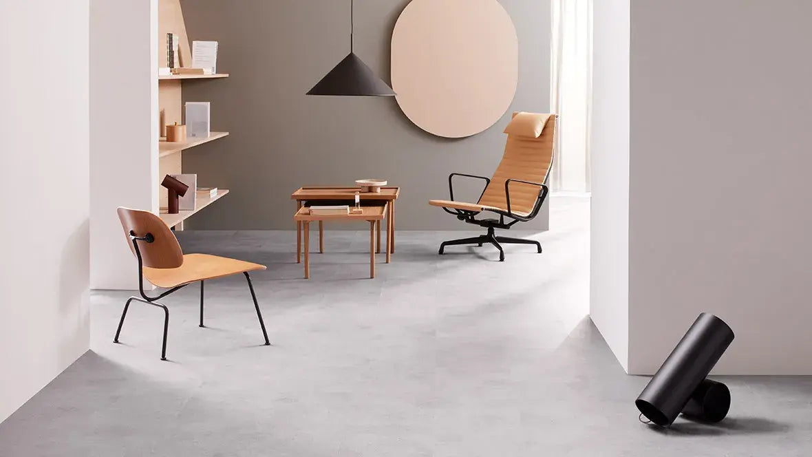 Forbo Light Cement, im Raum verlegt