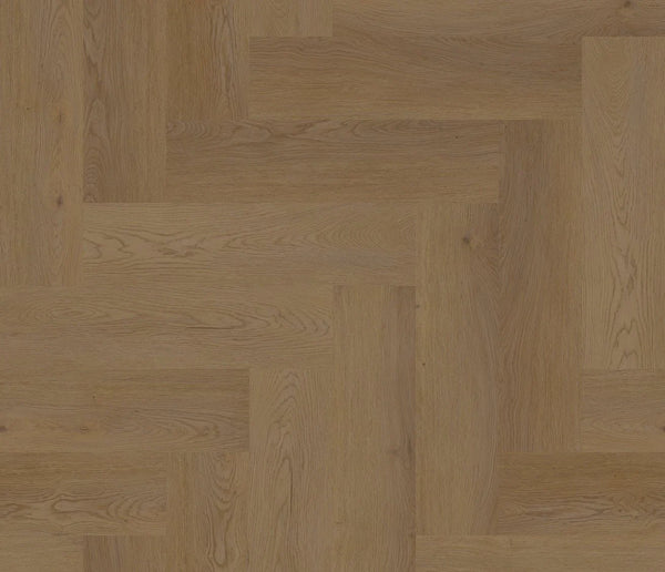 COREtec Naturals WBE Herringbone Sorrel Vinylboden, detaillierte Holzmaserung im Fischgratmuster, langlebiges Design.