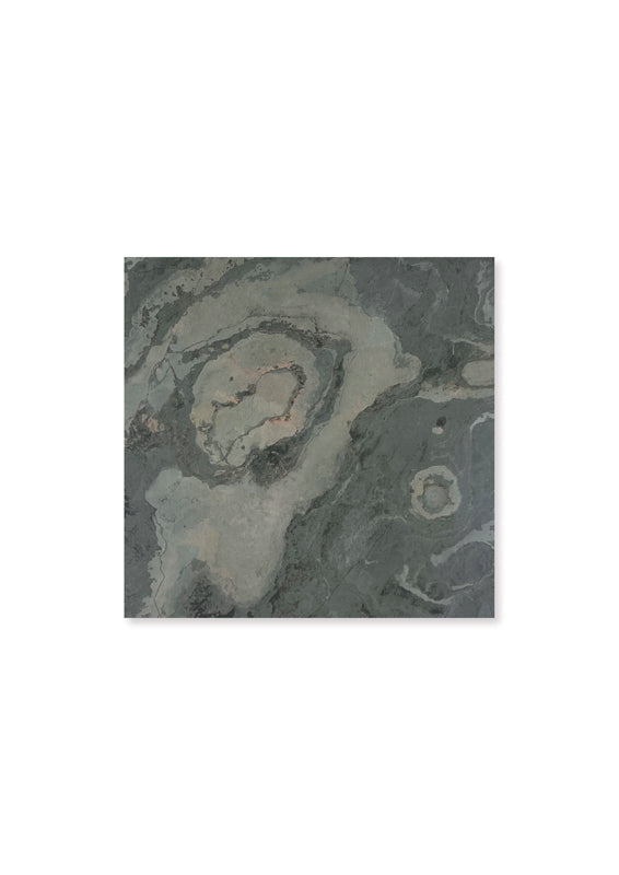 Jangal Wandpaneel aus Patina Slate, 52x52 cm, dekoratives Stein-Wandpaneel mit strukturierter Oberflächte