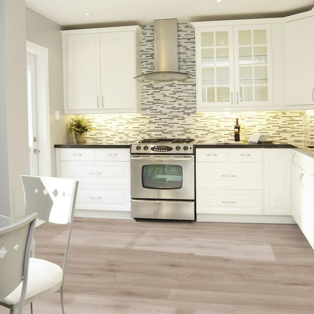Tarkett iD Inspiration 30 Classics Contemporary Oak Grege Vinylboden, Klebevinyl mit Holzstruktur und warmem Grauton