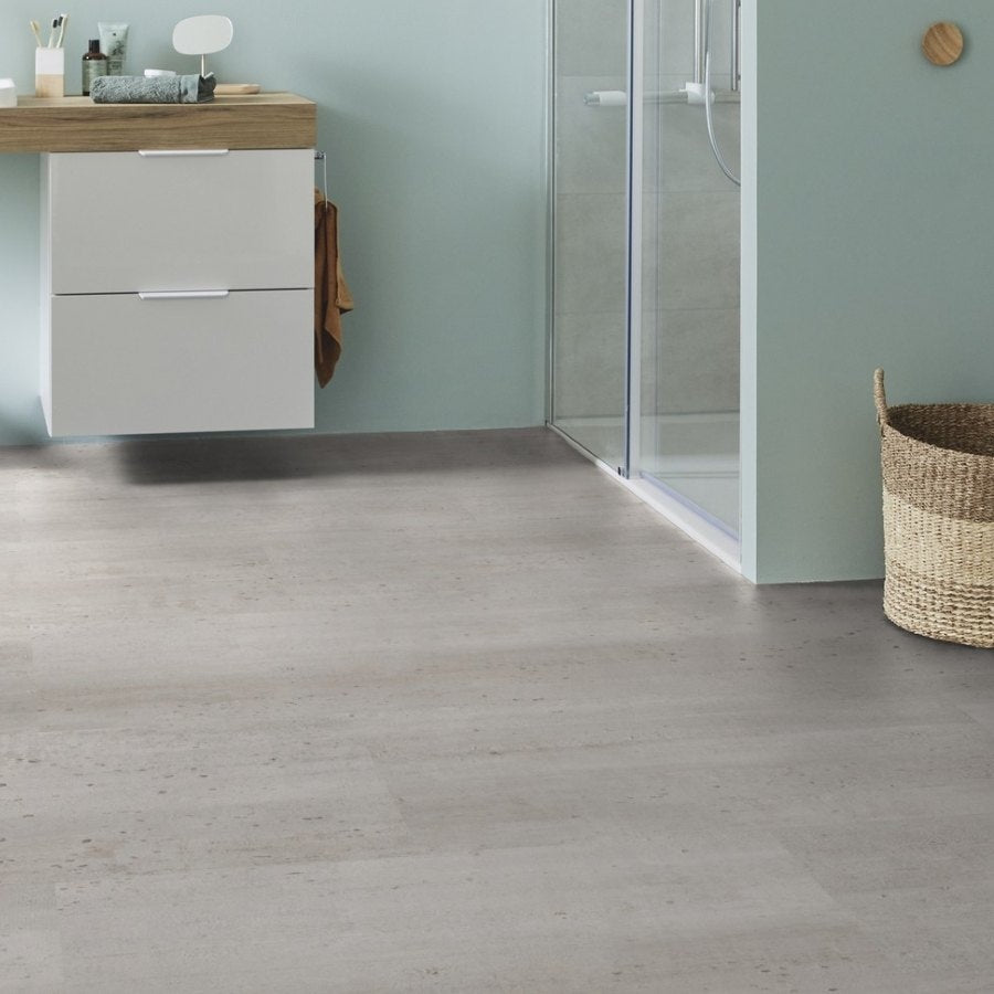 Vinylboden Tarkett iD Inspiration 55 Naturals Cast Concrete in Betonoptik, langlebiges Klebevinyl für moderne Innenräume