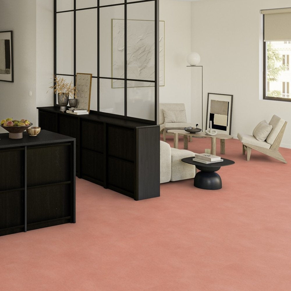 Tarkett iD Inspiration 55 Naturals Fibra Terracotta Vinylboden, Klebevinyl mit Terracotta-Design, langlebig und stilvoll