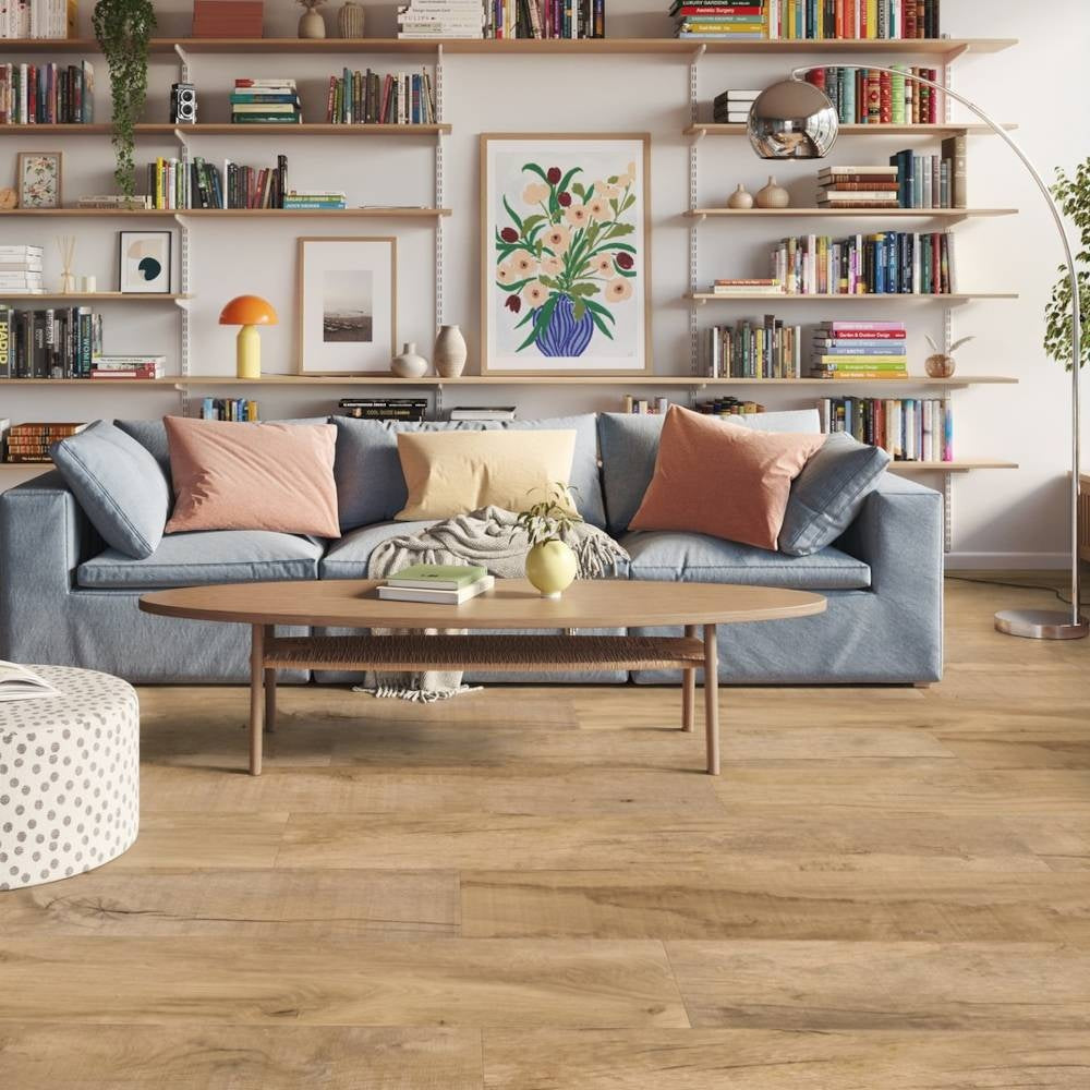 Tarkett iD Inspiration 55 Naturals Wagon Board Vinylboden, geklebt, mit Holzmaserung, helles Naturdesign, langlebiger Vinylboden