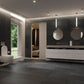 Ceramin Vinylboden Negrar off black, PVC-freie Designfliese mit schwarzem Marmor-Optik, langlebig und stilvoll.