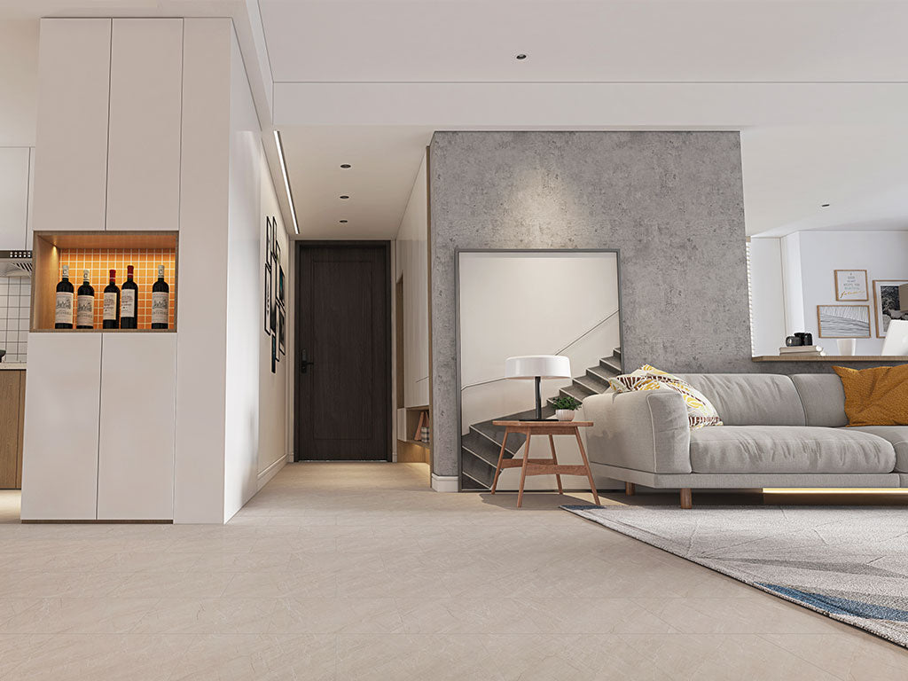 CHECK One Bern Botticino, Klickvinyl in Fliesenoptik und Steinoptik