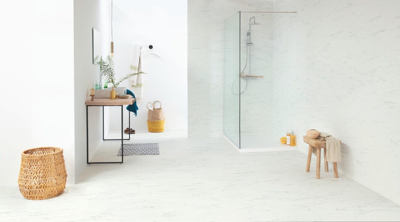 Quick-Step Vinyl AMCL/AMCP 40136 Click Marmor Carrara weiß - WaBo-Design