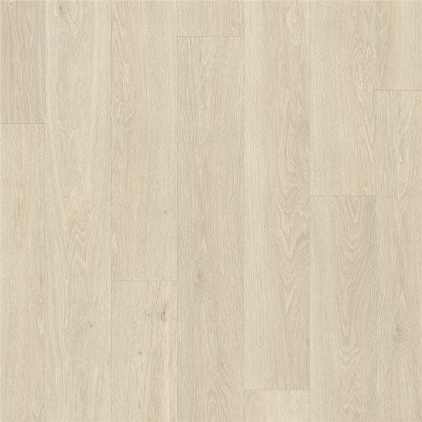 Quick-Step Vinyl PUCL/PUCP 40080 Klick Eiche Meeresbrise beige, Laminatboden mit hellbrauner Holzoptik, Klick-Verbindung, Detailaufnahme